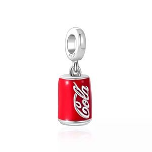 Sterling silver S925, Coca-Cola can dangle charm